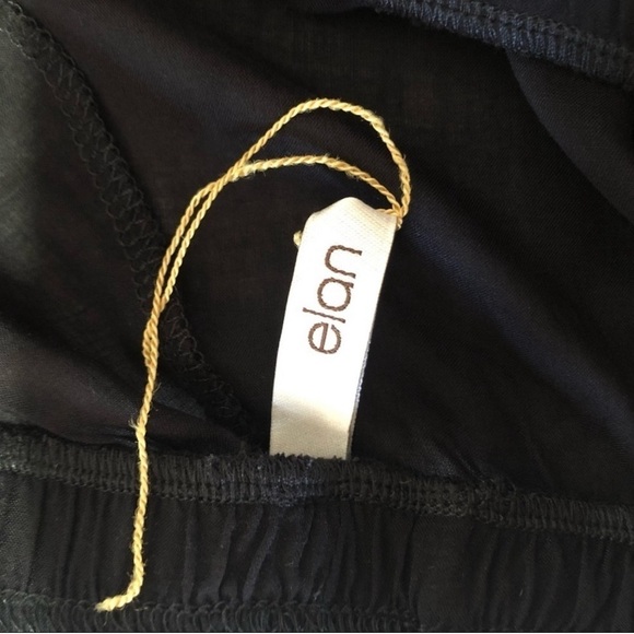 elan see true high waist pants elastic waist black - Picture 9 of 13